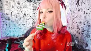 Candy play and squirt for Christmas