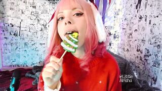 Candy play and squirt for Christmas