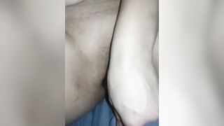 Bottle into pussy