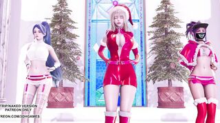 [MMD] All I Want for Christmas Is You Ahri Akali Kaisa Babe Dance League of Legends KDA