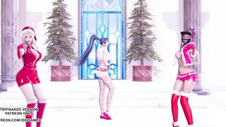 [MMD] All I Want for Christmas Is You Ahri Akali Kaisa Babe Dance League of Legends KDA