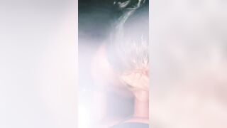 Smoking, fucking, and sucking off into a corset