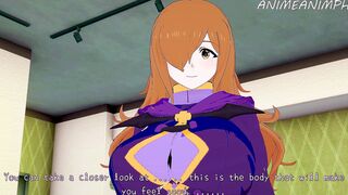 Konosuba Anime: Wiz Uses Her Big Boobies to Stroke Your Long Dick Until Cummed
