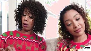 Stepmom and barely legal whore wish a merry christmas- Misty Stone,