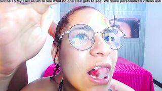 Cum Into my glasses