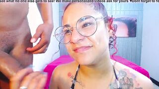Cum Into my glasses