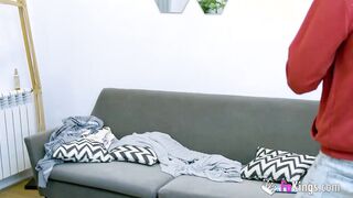 Lucy and her PORN DEBUT. A Brazilian turned on mommy!!!