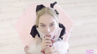 Blonde Cosplay Eighteen Spy missionary with Shibari Fetish Rope Mimi