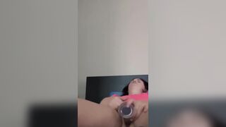 Cumming rough with my dildo wishing it was you ;)