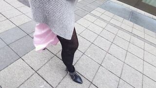 NYLON CUMWALK INTO OUTSIDE CUM WALK