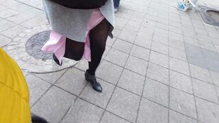 NYLON CUMWALK INTO OUTSIDE CUM WALK