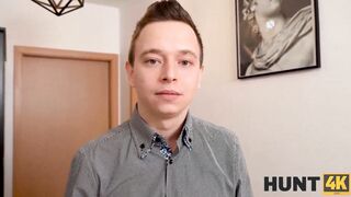 HUNT4K. Sluts with long boobies boned by hunter who is clothed like Santa