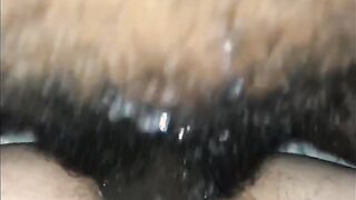 Young bbc gets mom twat soak and creamy before nutting deep into