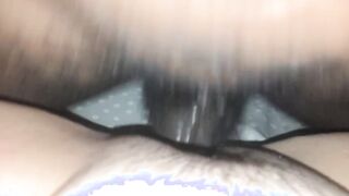 Young bbc gets mom twat soak and creamy before nutting deep into