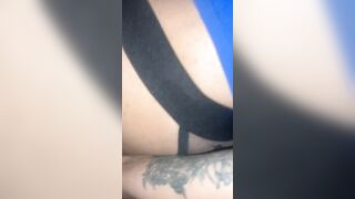 Lover fucks BF with big sex toy strap on