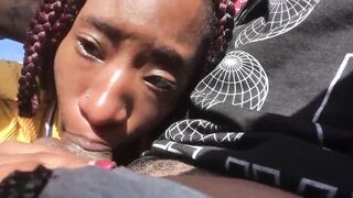 Ministallion Gives me a blowjob on the way to Miami