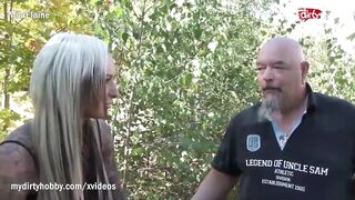 My Dirty Hobby - Long Boobed tattooed babe fucked outdoors
