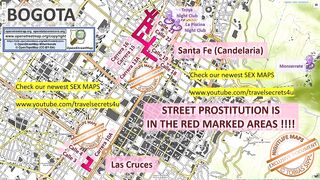 Bogota, Colombia, Sex Map, Street Prostitution Map, Strokes Parlours, Brothels,
