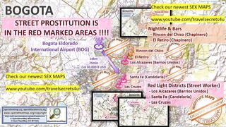 Bogota, Colombia, Sex Map, Street Prostitution Map, Strokes Parlours, Brothels,