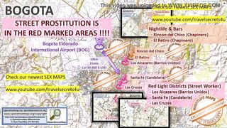 Bogota, Colombia, Sex Map, Street Prostitution Map, Strokes Parlours, Brothels,