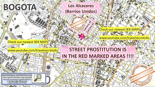 Bogota, Colombia, Sex Map, Street Prostitution Map, Strokes Parlours, Brothels,