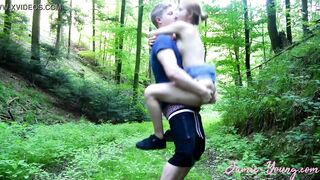 barely legal Year Mature banged!! into the Woods!