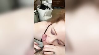 ~☆ShyDemonEye☆~Big Titty Gothic red haired Loves Sucking Off Her Masters Cock