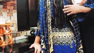 House Fiance Booty nailed into Kitchen By Older Hubby