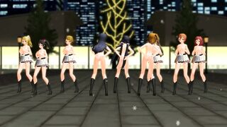 [MMD] lovelive! Snow halation! [R-18]