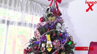 Santa Claus arrives and fucks this blonde Argentinian rough inside