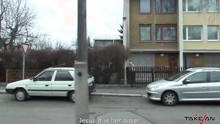 Filthy chic stopped vehicle to have crazy sexy plowed, no matter