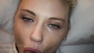 Real life teenagers year mature school girl Hannah Hays blows and
