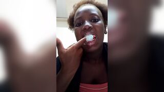 Cleaning Teeth After Giving Fellatio Inside Outside Toilet To Co Worker At The Office
