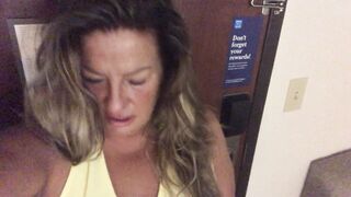 Cheating white fiance DejaBlueX records herself groaning while I eat her snatch and rubs her long melons