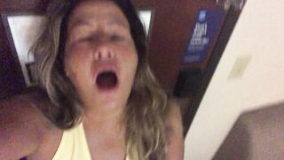 Cheating white fiance DejaBlueX records herself groaning while I eat her snatch and rubs her long melons