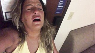 Cheating white fiance DejaBlueX records herself groaning while I eat her snatch and rubs her long melons