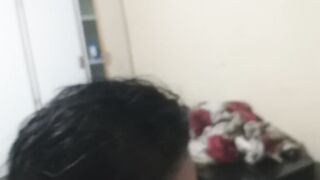 SUCKING OFF A LONG FAT SHINY COCK BJ