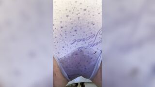 mom pisses lingerie and then blows it up