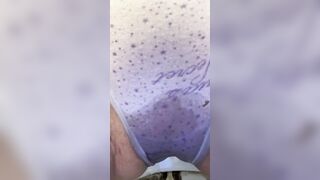 mom pisses lingerie and then blows it up