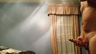 Abbs blows the cum out of my penis