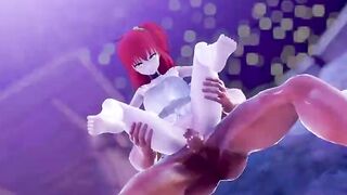 【MMD R-teenie SEX DANCE】HOT BIMBOS RIDE ON HUGE PENIS INSANE CHOCOLATE激しいセックス[MMD R-18]