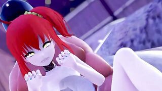 【MMD R-teenie SEX DANCE】HOT BIMBOS RIDE ON HUGE PENIS INSANE CHOCOLATE激しいセックス[MMD R-18]