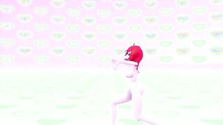 【MMD R-19 year old SEX DANCE】HOT CHICK DANCE AND SHOWS HER LONG TITTED AND LONG WHITE ASSホットな女の子[MMD R-18]