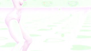 【MMD R-19 year old SEX DANCE】HOT CHICK DANCE AND SHOWS HER LONG TITTED AND LONG WHITE ASSホットな女の子[MMD R-18]