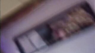 Blindfolded 18 year old cheats with stranger banged all holes by BWC and machine swallows cum
