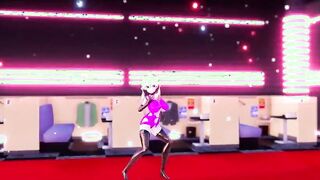【MMD R-barely legal SEX DANCE】BIG CUTIE PINK PENIS THE HUGE BOOBS OF THE CUTIE WHITE GIRLホットガール[MMD R-18]