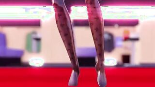 【MMD R-barely legal SEX DANCE】BIG CUTIE PINK PENIS THE HUGE BOOBS OF THE CUTIE WHITE GIRLホットガール[MMD R-18]