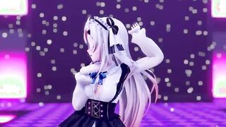 【MMD R-eighteen SEX DANCE】WHITE CHICK SHOWS HER LONG BOOTY AND FUCKS INSIDE INSANE RIDING激しいセックス[MMD R-18]