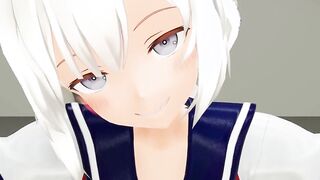 【MMD R-18 year old SEX DANCE】Horny and perverse babe women wanting to got banged! with a big cockホットな女の子[MMD]