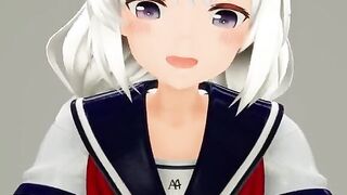 【MMD R-18 year old SEX DANCE】Horny and perverse babe women wanting to got banged! with a big cockホットな女の子[MMD]
